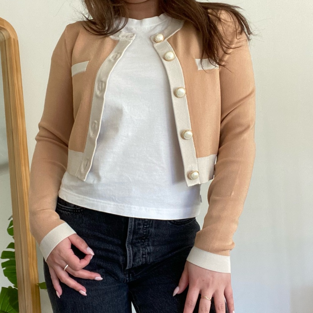 Babaton Pearl Button Cardigan
